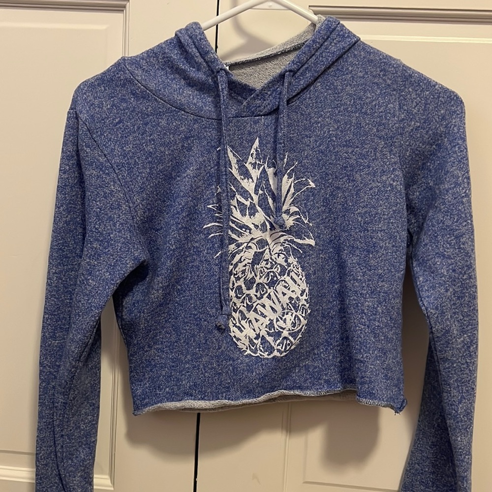 Hawaii Pineapple cropped hoodie